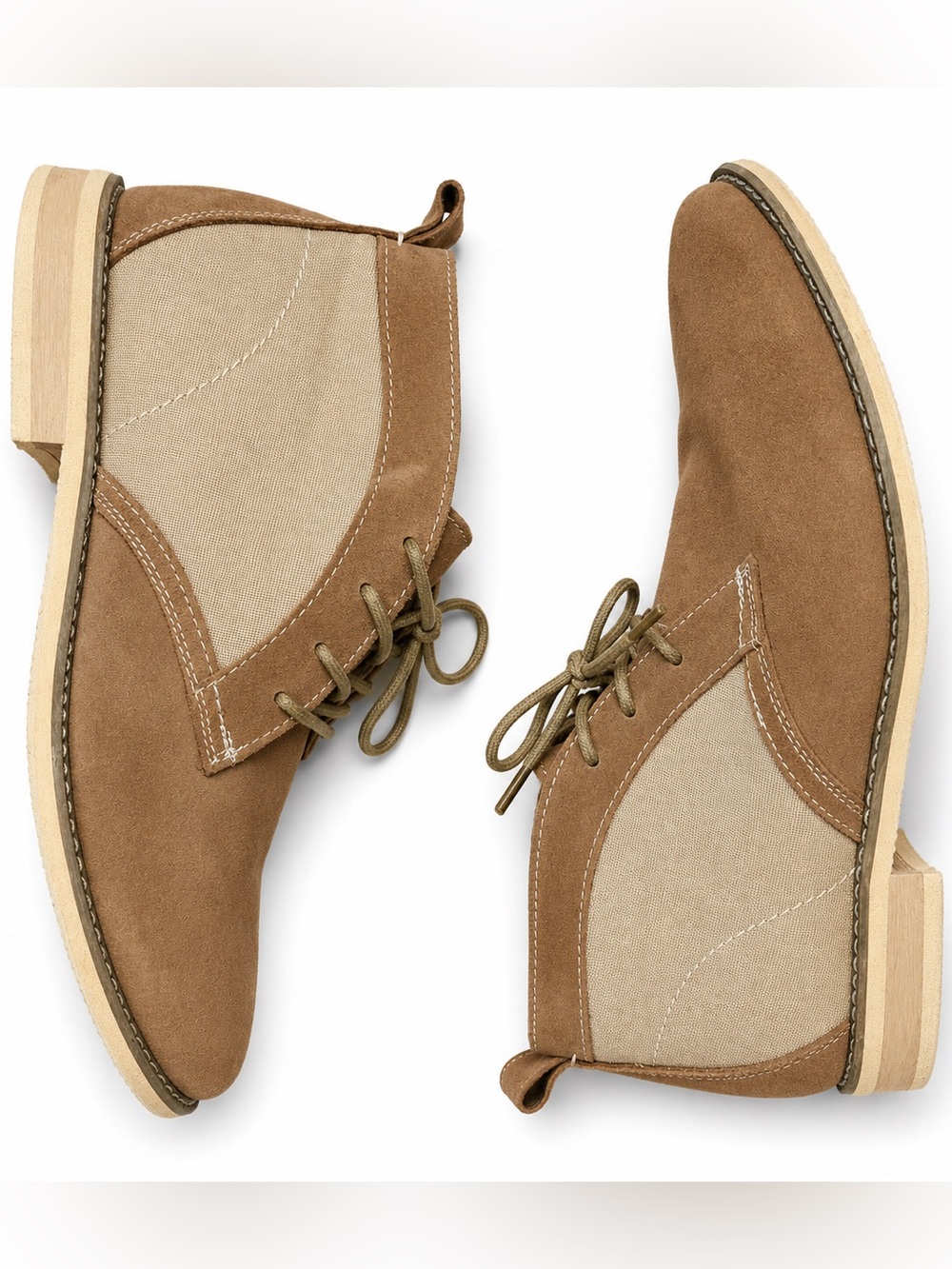 Steve Madden Men's Chukka Boots in Tan and Cream